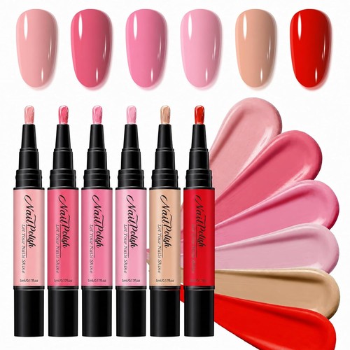 6pcs nail polish pens - polish,