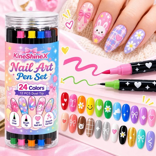 Colors dual ended nail art - nail,