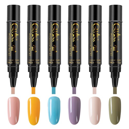 6pcs nail polish pens - nail,