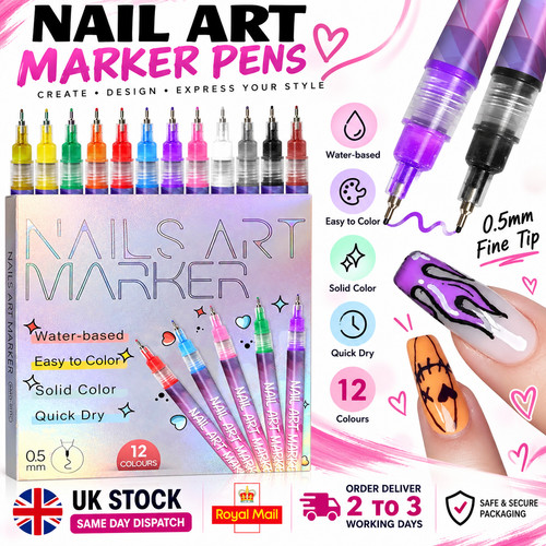 Nail art marker pens - nail, precision