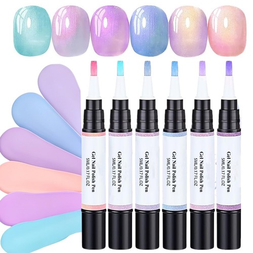 6pcs gel nail - 6pcs,