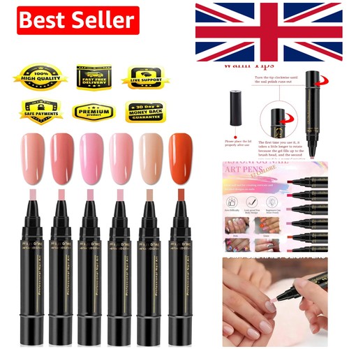 Nail polish pens 6pcs - pens,,