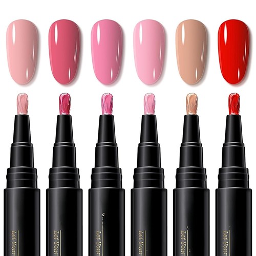 6pcs nail polish pens - nail,